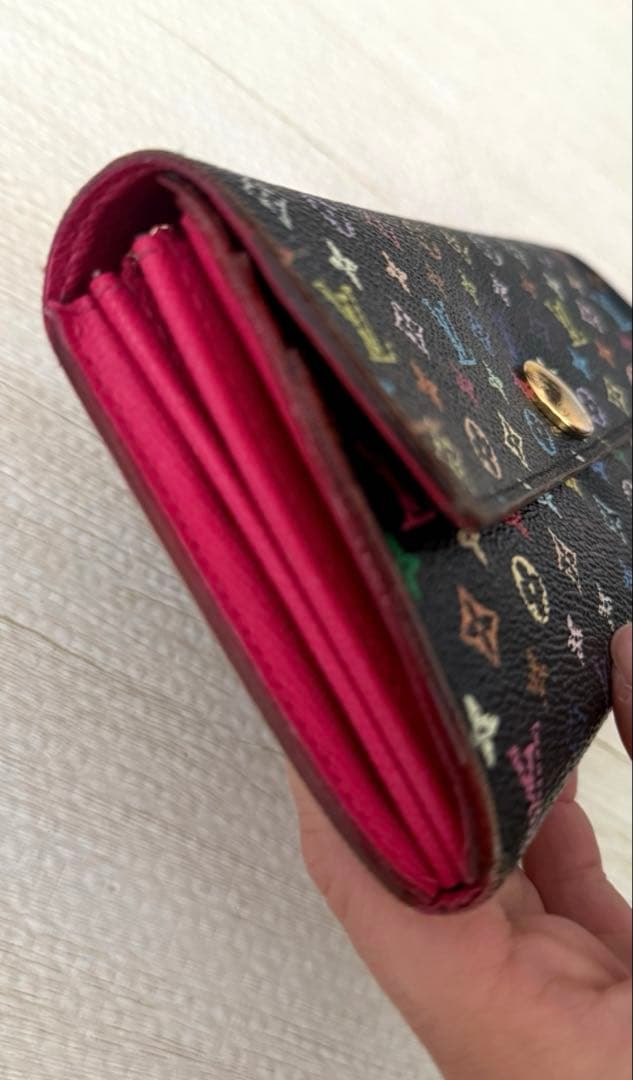 【美品/お値下げ】サラ・ウォレット エンヴェロープ マルチカラー