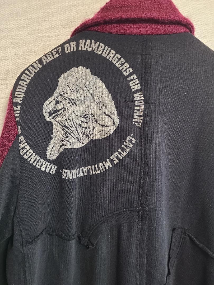 アンダーカバー ピーコートスウェット 切替 03AW PAPER DOLL期