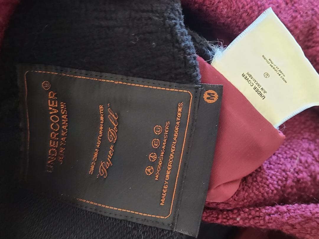 アンダーカバー ピーコートスウェット 切替 03AW PAPER DOLL期