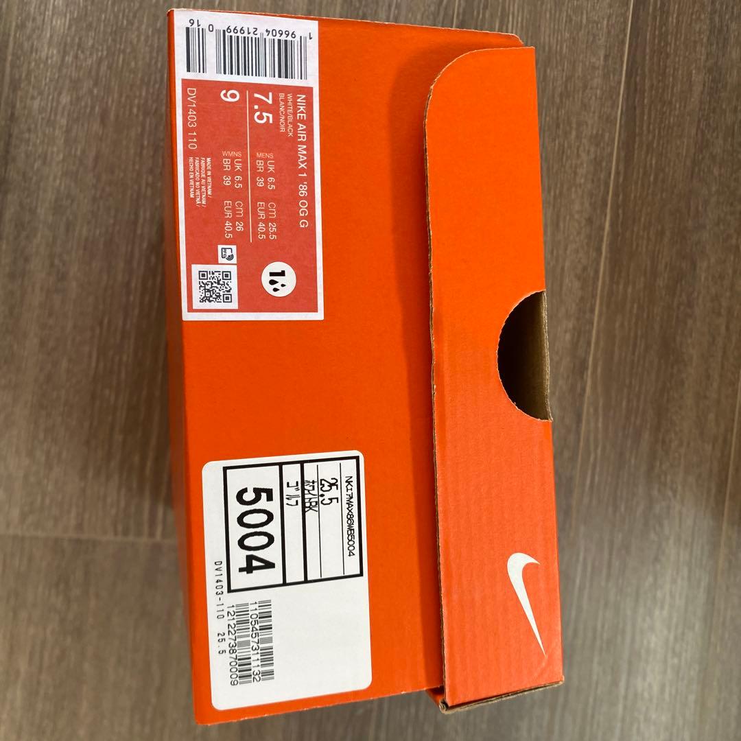 Nike エアマックス1 86' OGホワイト/ブラック