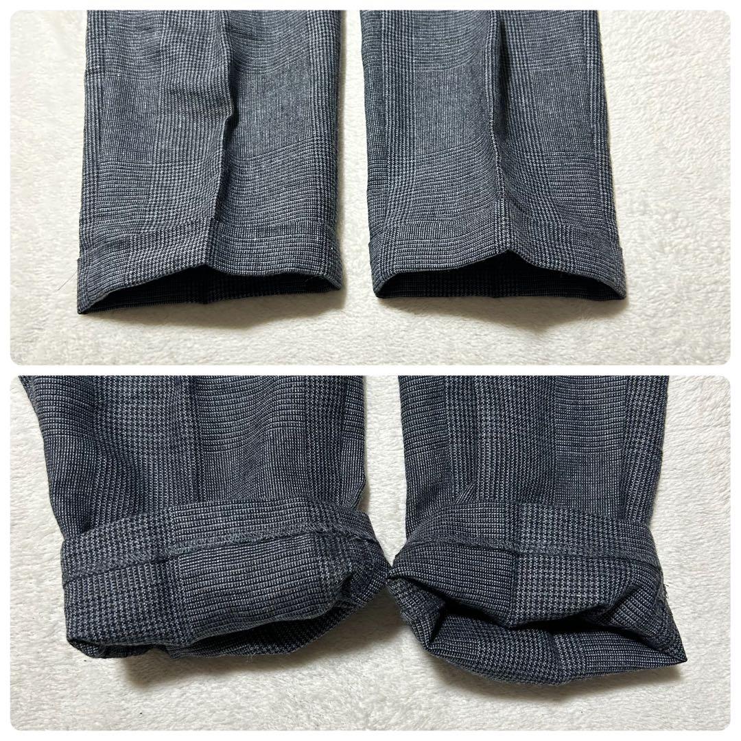 美品✨ポールスミス 現行タグ セットアップ グレー チェック M リネン ウール