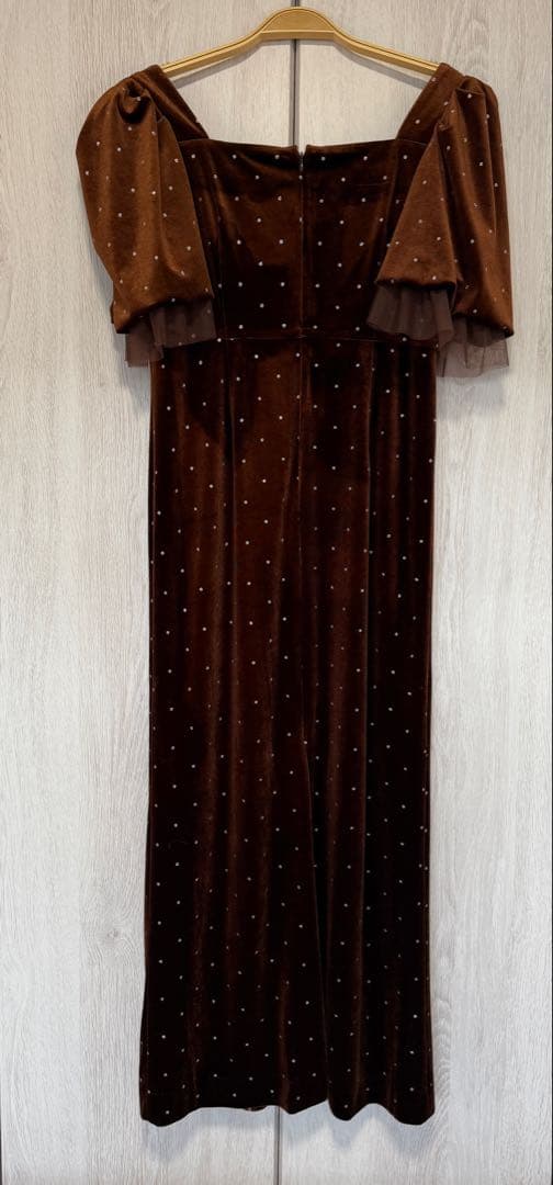 新品タグ付き　acka bijou dot velours dress