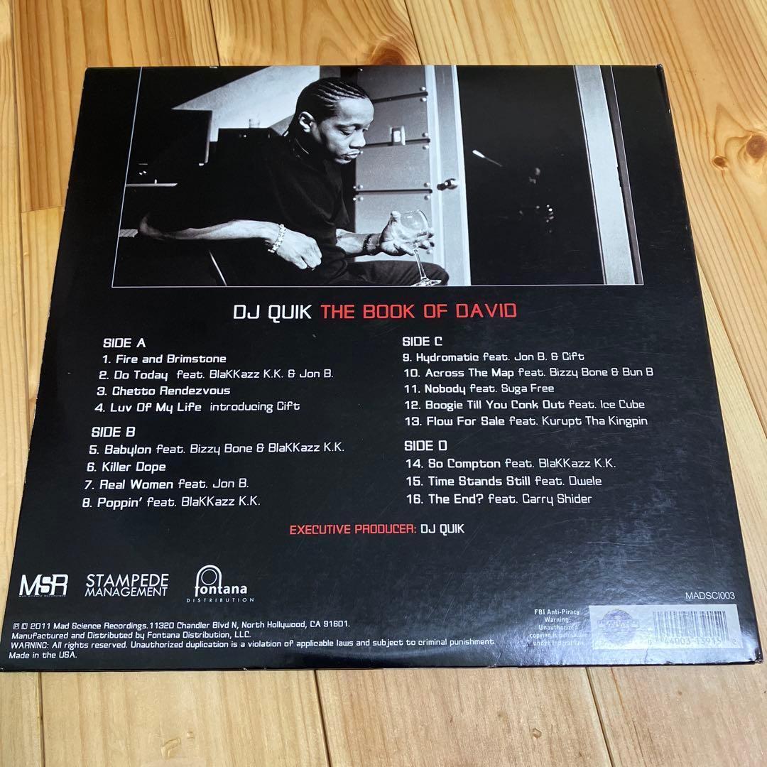 DJ QUIK THE BOOK OF DAVID レコード