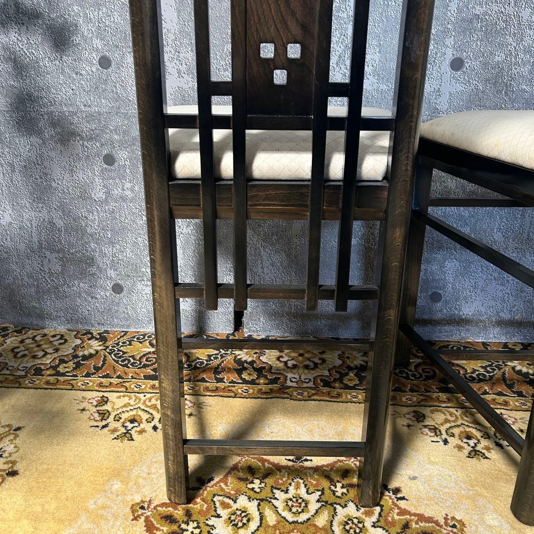 ꧁GIORGETTI ジョルジェッティ꧂ハイバックダイニングチェア3脚 食卓椅子