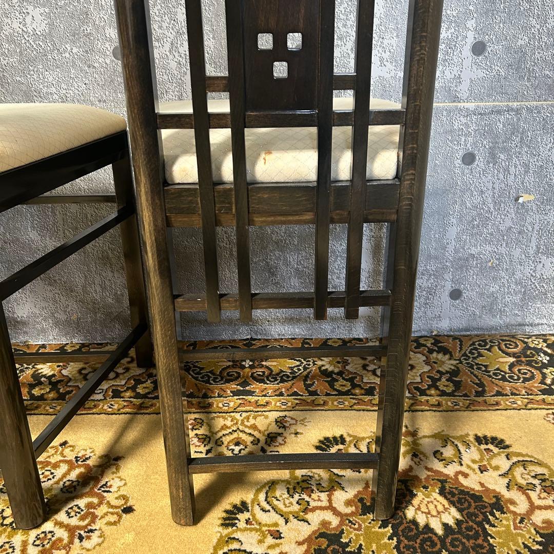 ꧁GIORGETTI ジョルジェッティ꧂ハイバックダイニングチェア3脚 食卓椅子