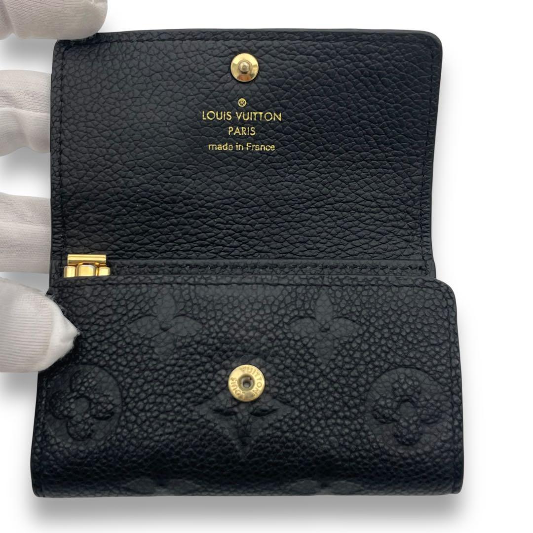 【新型ICモデル】ルイヴィトン 6連 キーケース モノグラム アンプラント 黒