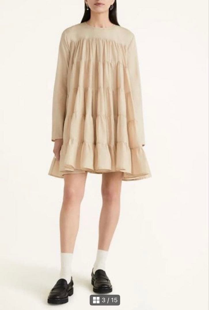 Merlette マーレットSOLIMAN ソリマン ライトベージュ ワンピース