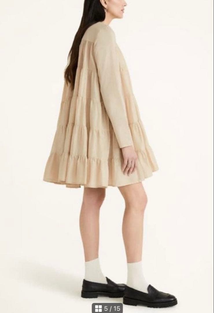 Merlette マーレットSOLIMAN ソリマン ライトベージュ ワンピース