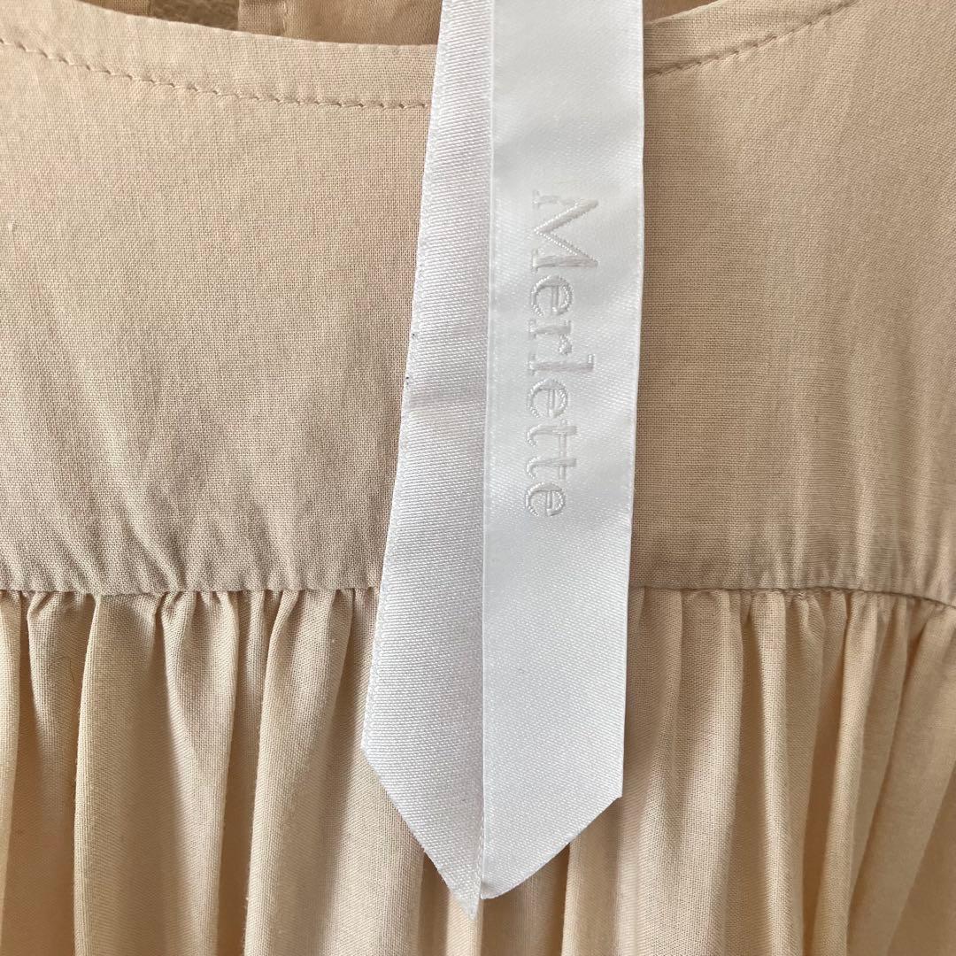 Merlette マーレットSOLIMAN ソリマン ライトベージュ ワンピース