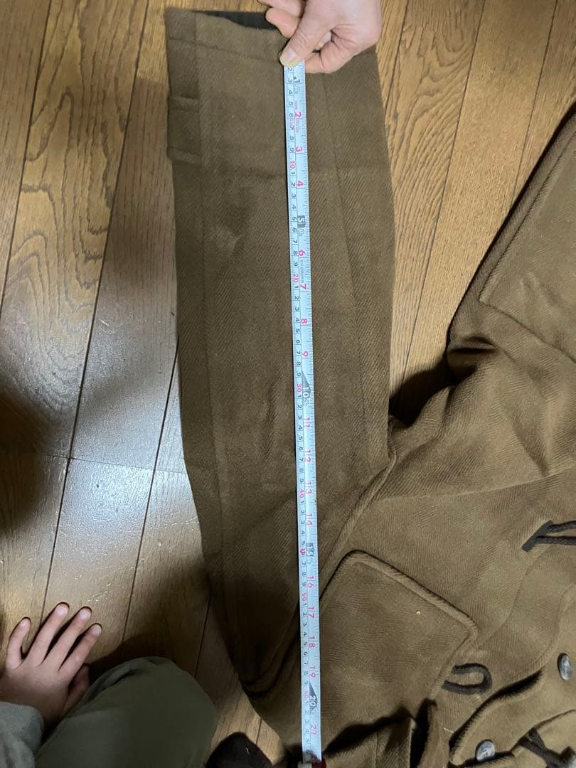 ダンヒル　ブラウン ダッフルコート フード付き