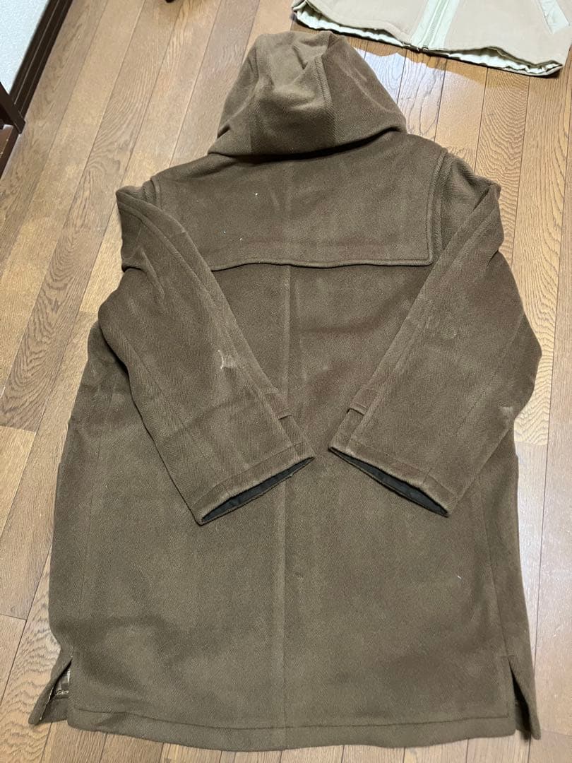 ダンヒル　ブラウン ダッフルコート フード付き