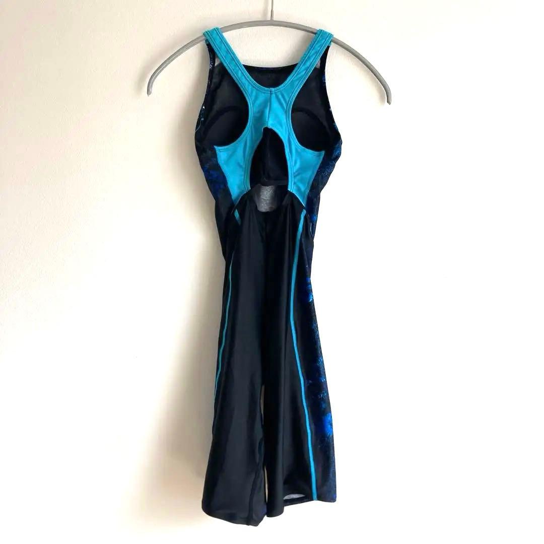 スピードSpeedo競泳用水着 ブラックブルー　レディースL ワンピース