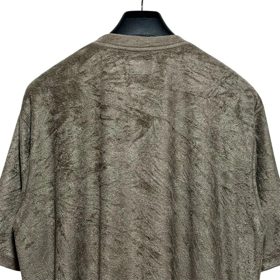 20AW ニードルズ ベロア パピヨン刺繍 ポケットTシャツ モカ XL