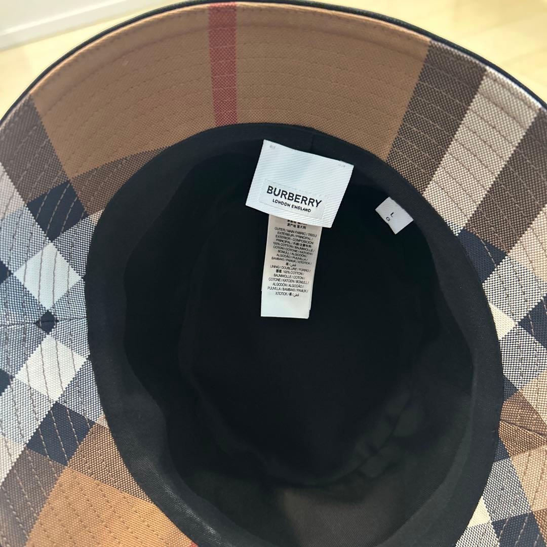 【美品】サイズＬ　BURBERRY チェック柄 バケットハット
