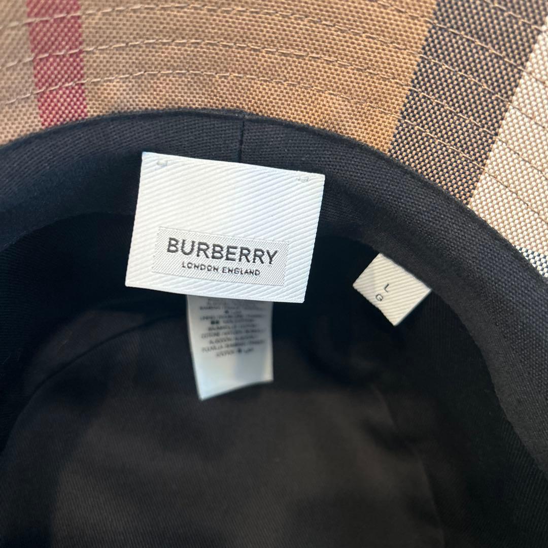 【美品】サイズＬ　BURBERRY チェック柄 バケットハット