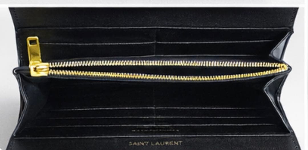 SAINT LAURENT ブラック長財布