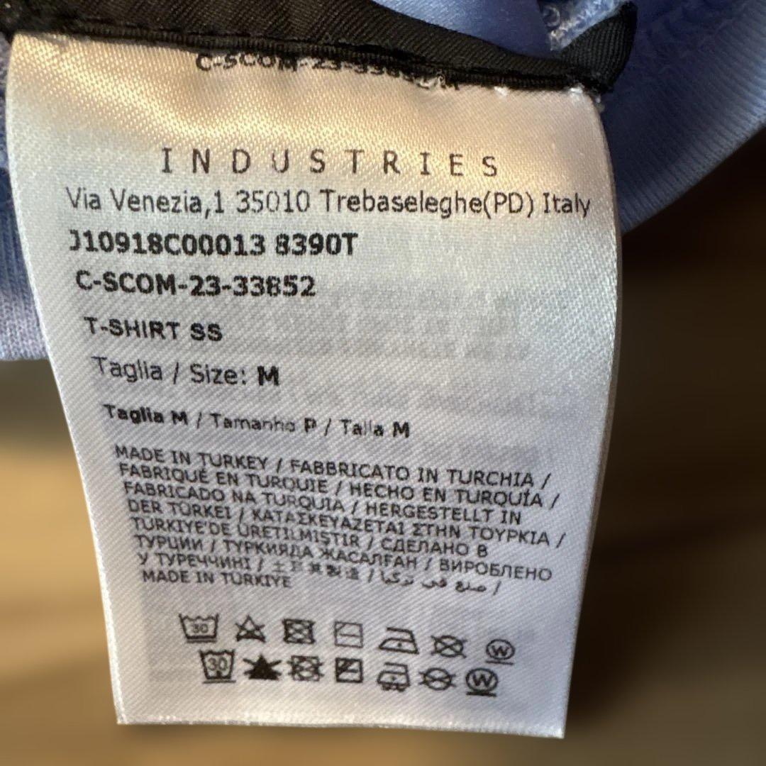 【ROさま専用】Moncler ロゴプリント Tシャツ ライトブルー