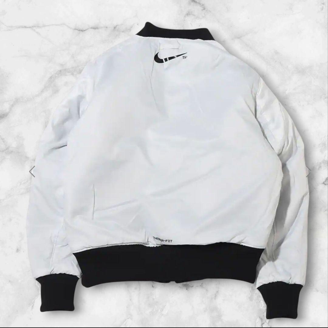 試着のみ✨NIKE MA-1 ビッグスウッシュ リバーシブルボンバージャケット