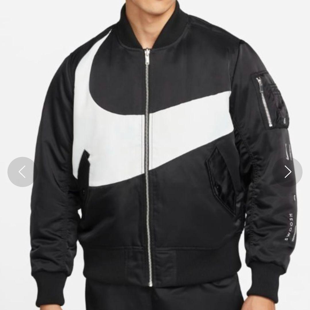 試着のみ✨NIKE MA-1 ビッグスウッシュ リバーシブルボンバージャケット