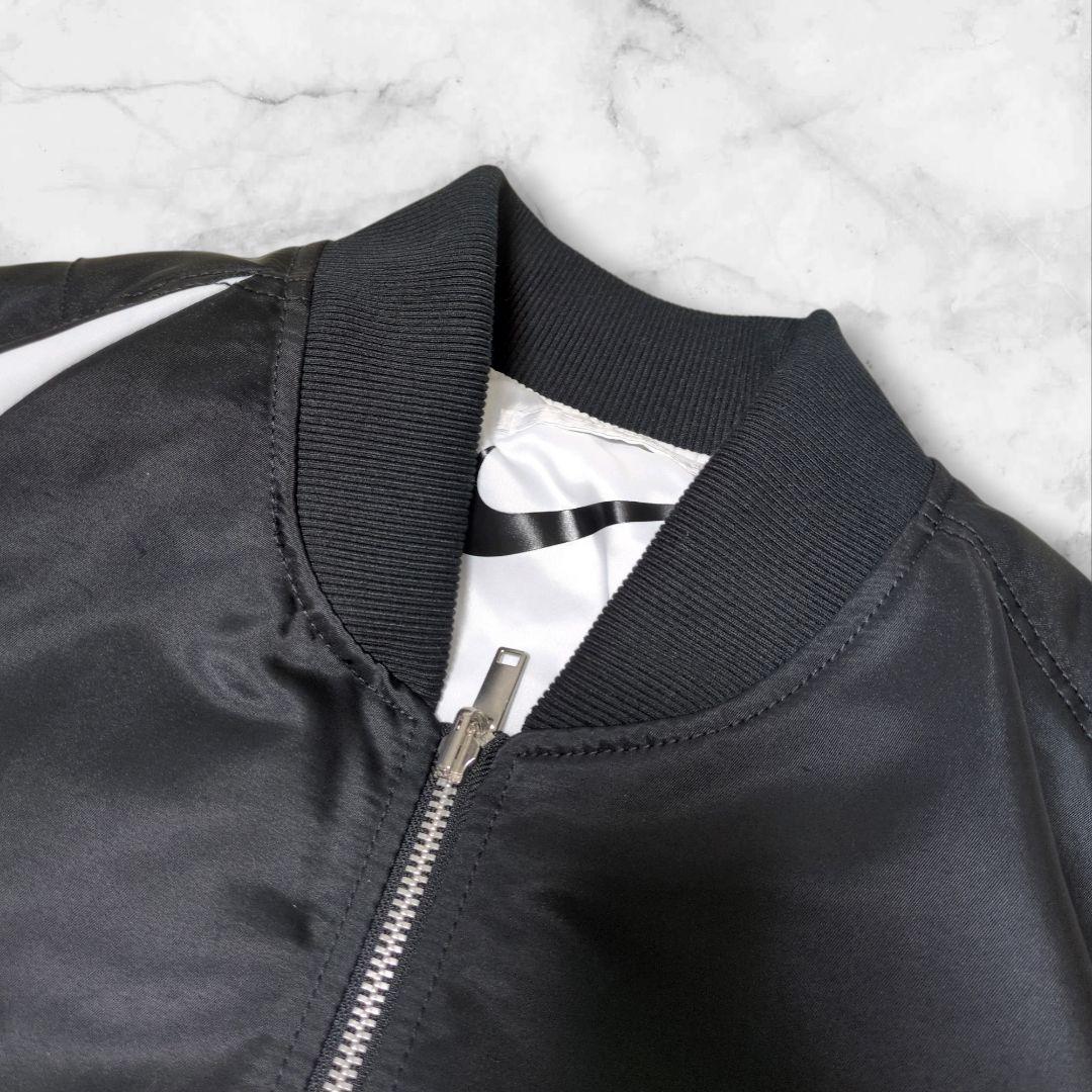 試着のみ✨NIKE MA-1 ビッグスウッシュ リバーシブルボンバージャケット