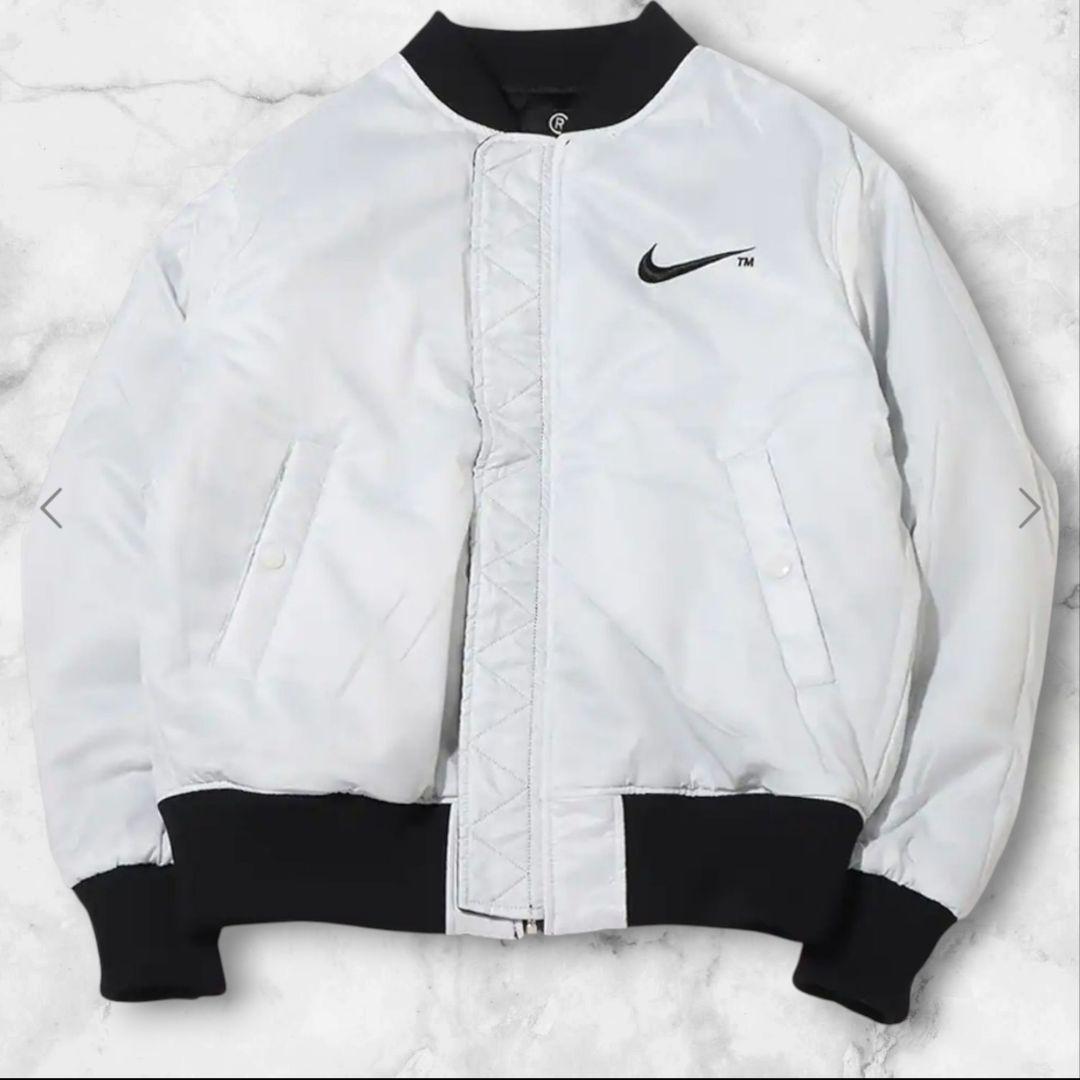 試着のみ✨NIKE MA-1 ビッグスウッシュ リバーシブルボンバージャケット