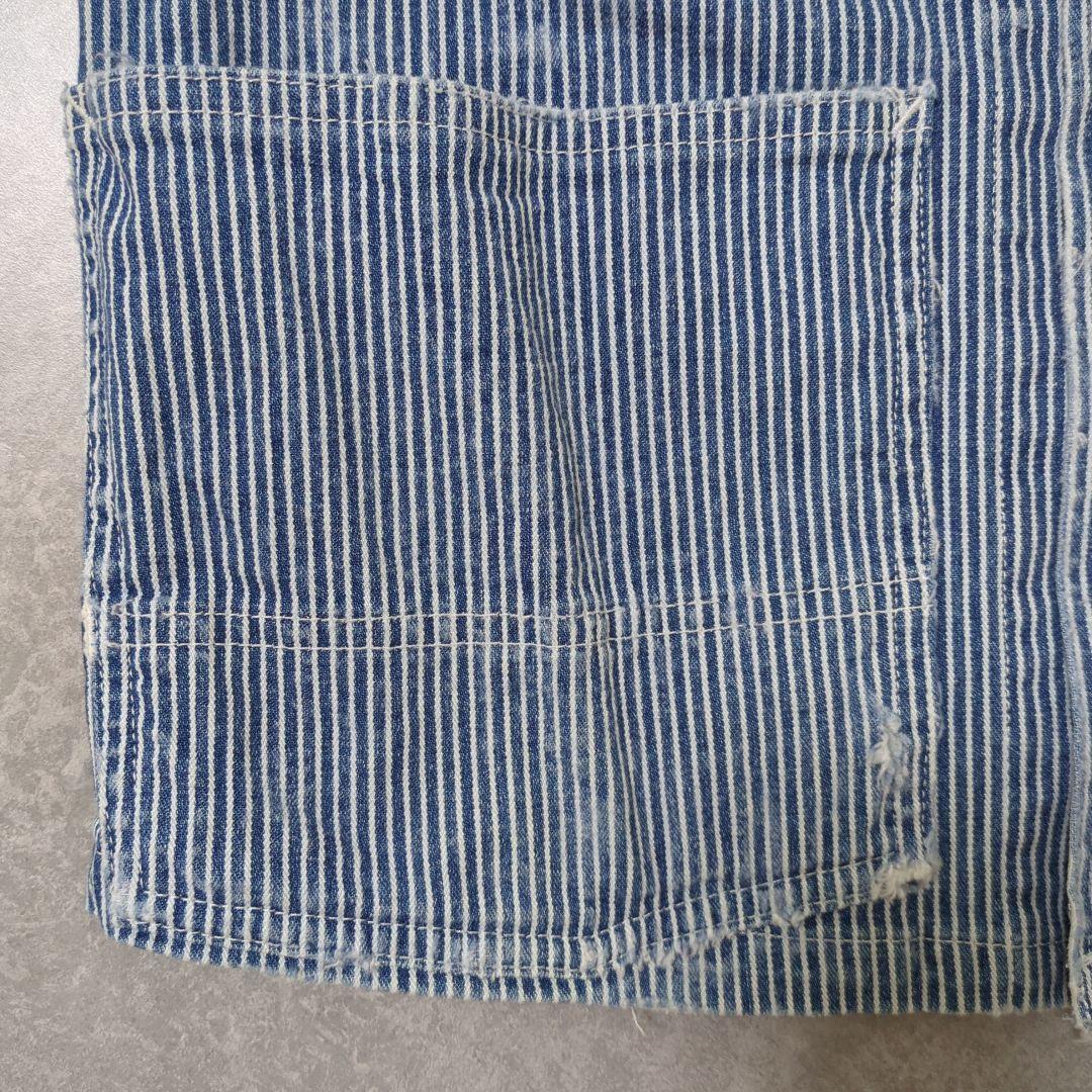 ✿マディソンブルー✿ヒッコリーカバーオール　ダメージ加工有り00サイズ新品未使用