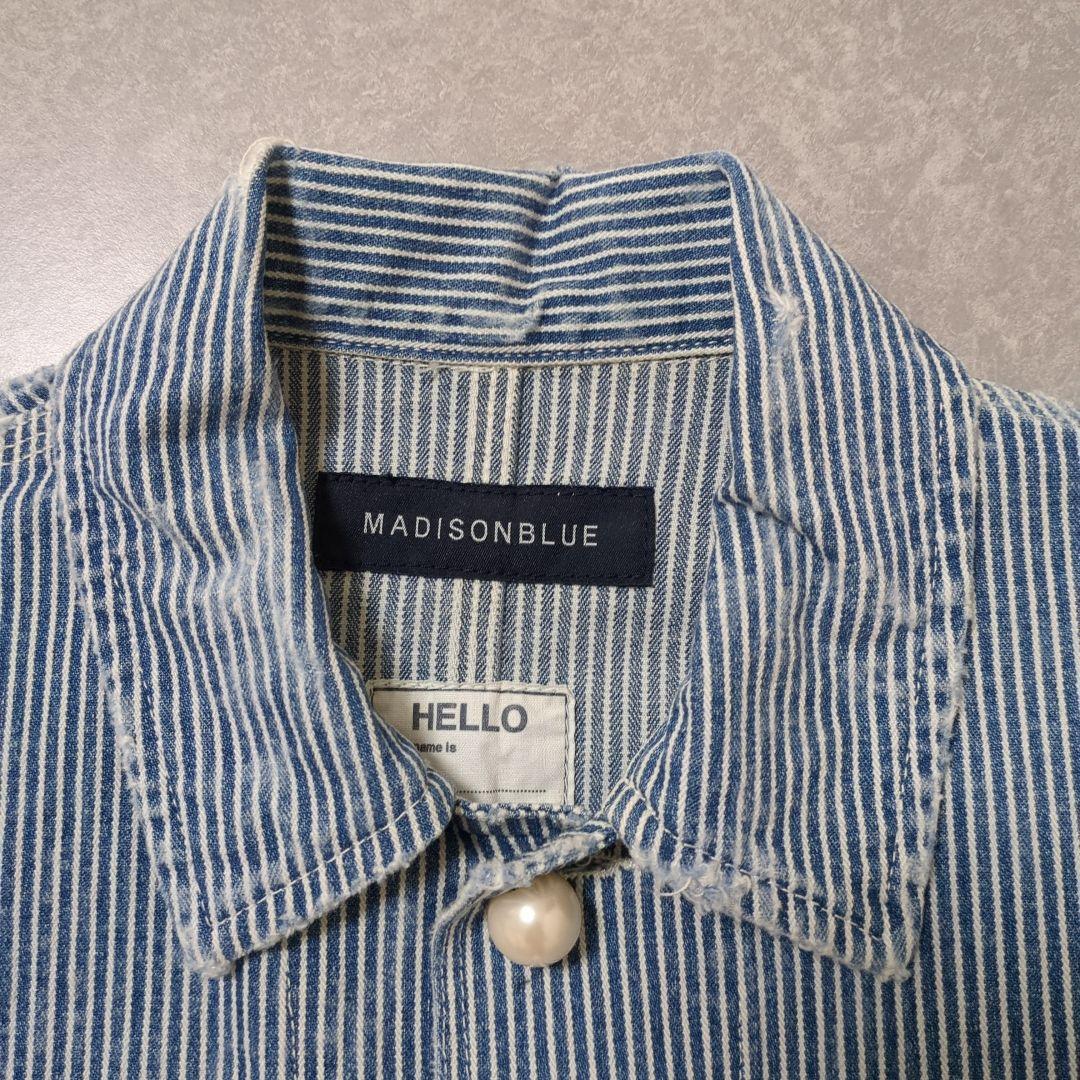 ✿マディソンブルー✿ヒッコリーカバーオール　ダメージ加工有り00サイズ新品未使用