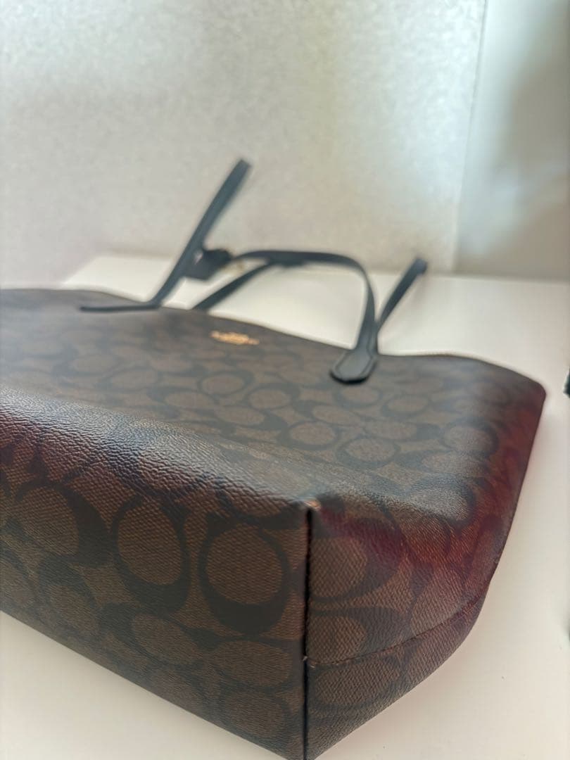 COACH ダークブラウン トートバッグ