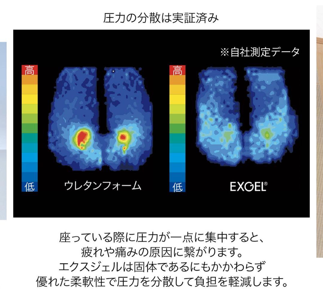 【価格相談可能✨】日本製 EXGEL ジェルクッション ブラウン