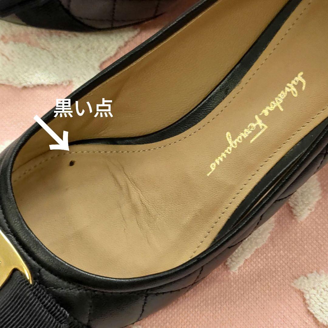 Salvatore Ferragamo♡フェラガモ♡イタリア製♡黒エナメル♡６