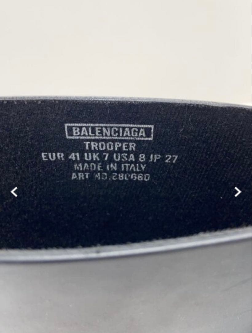 靴 22ss BALENCIAGA TROOPER BOOTS 41