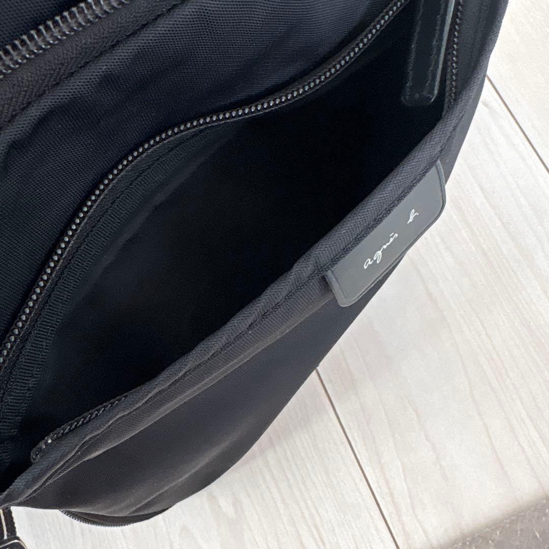 アニエスベー　ナイロン ショルダーバッグ \"My bag\" RAT01－03