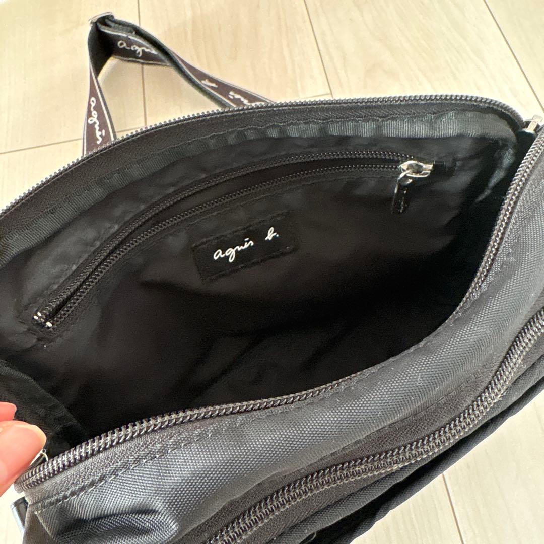 アニエスベー　ナイロン ショルダーバッグ \"My bag\" RAT01－03