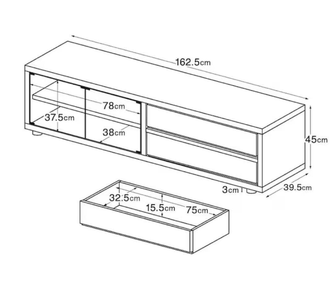 無印良品　テレビボード　ウォールナット