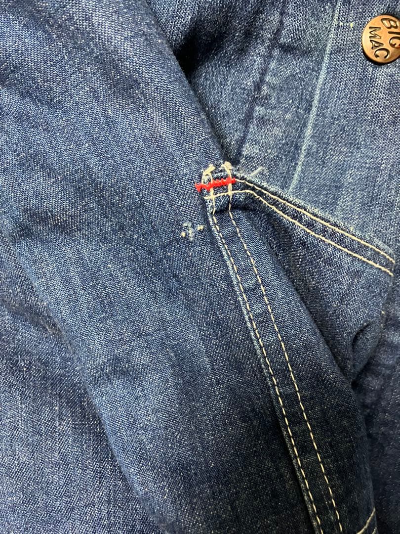 ビッグマック　70s ブランケットデニムカバーオール　ビッグサイズ　100%綿