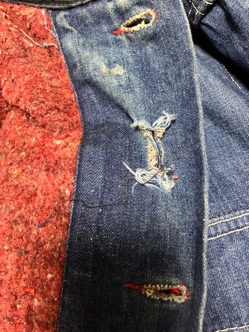 ビッグマック　70s ブランケットデニムカバーオール　ビッグサイズ　100%綿