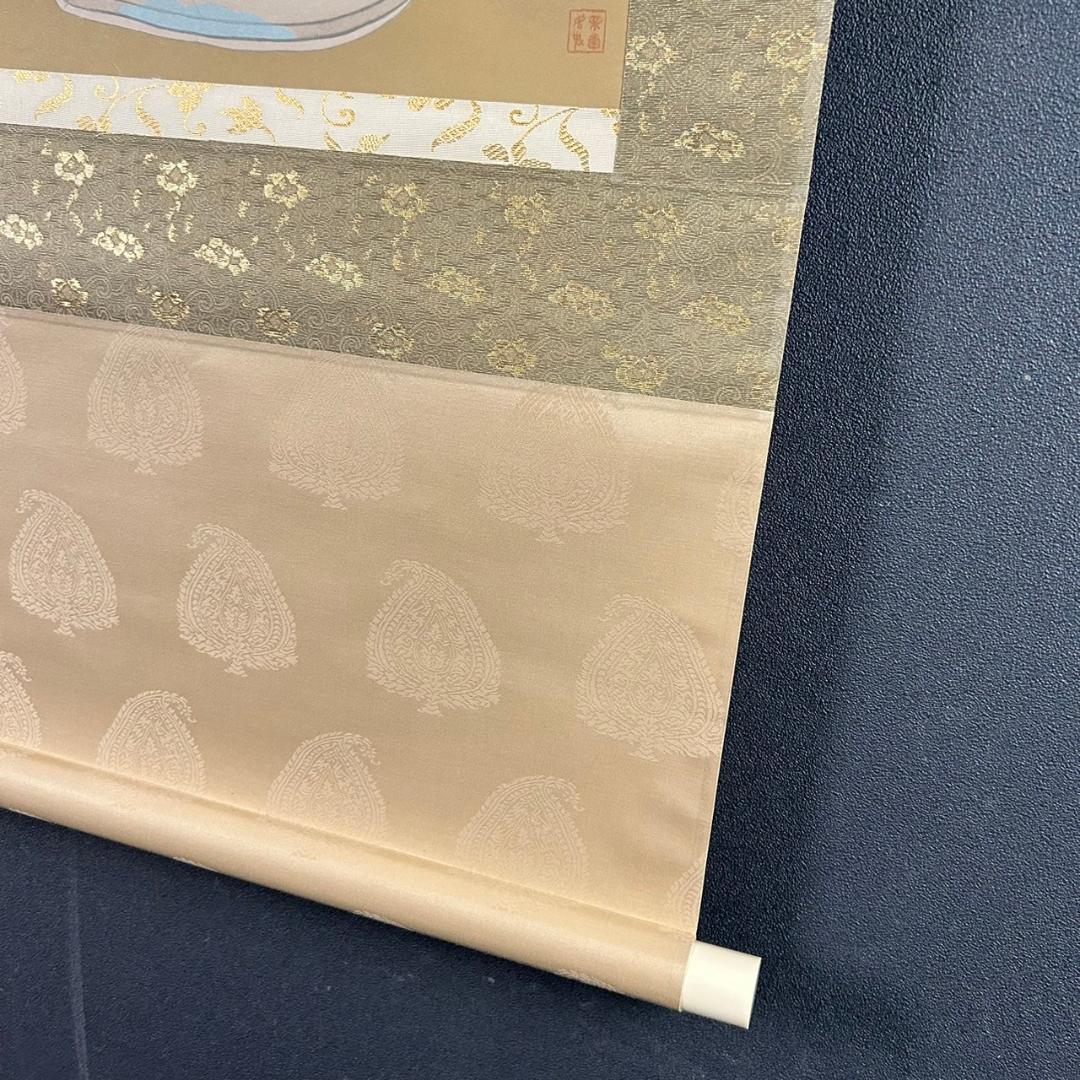 美品 掛軸 上村松園「序の舞」リトグラフ 上村松篁監修作品 証明シール有