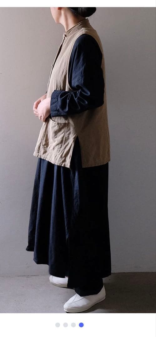 takeshikanda ベスト　綿麻　新品未使用