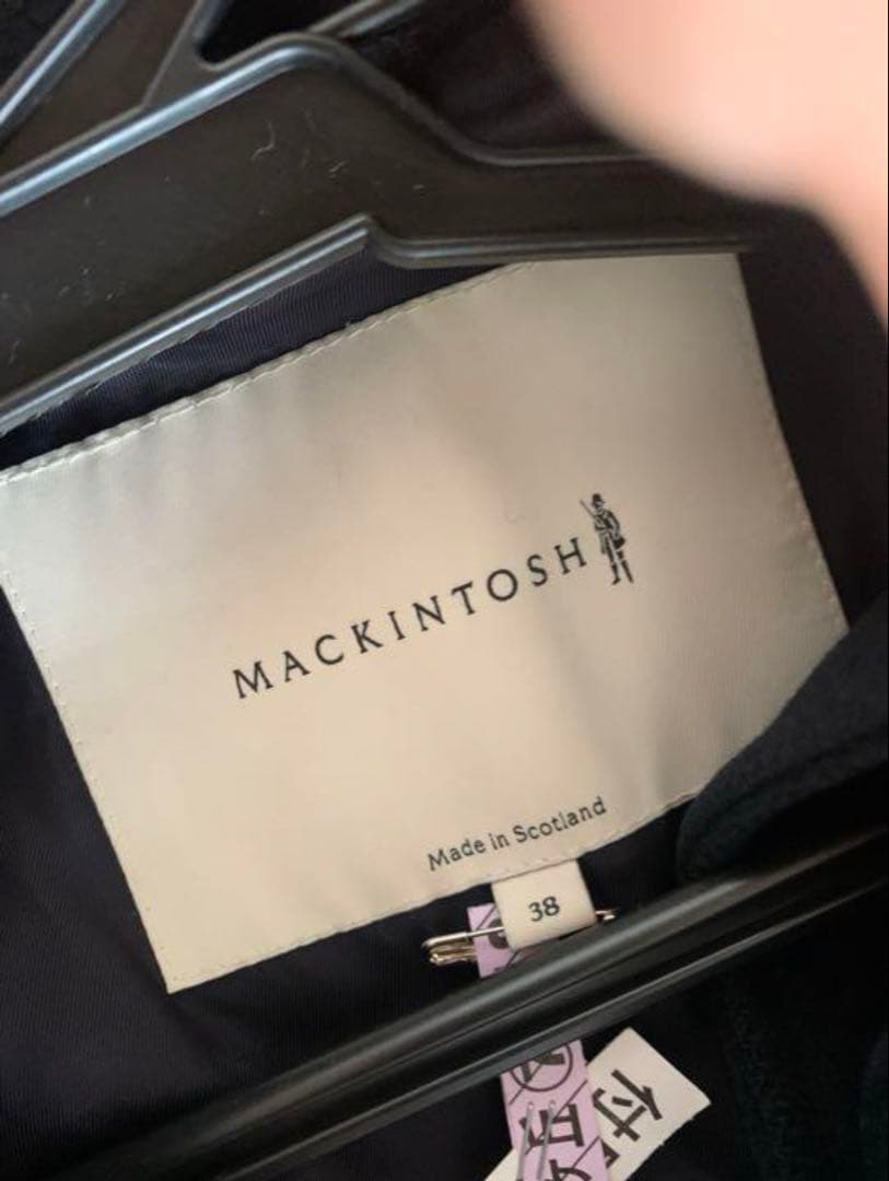 マッキントッシュ ソフトウール ベルテッドダブルコート メンズ サイズ38 美品