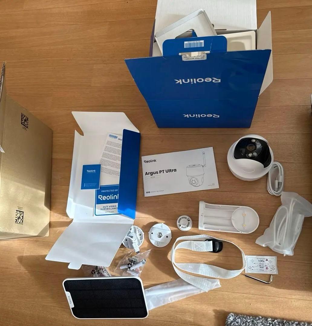 Reolink Argus PT Ultra ソーラーパネル 4K 防犯カメラ