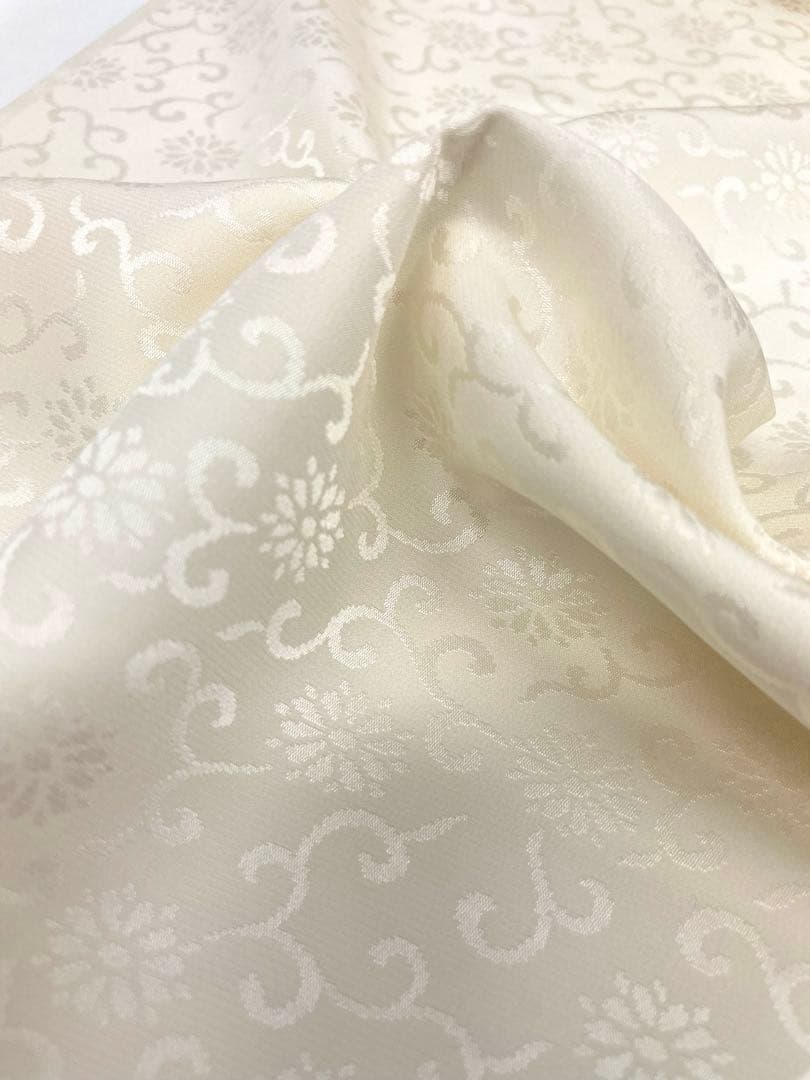 長襦袢 ゑり萬 紋意匠 菊唐草 正絹 反物