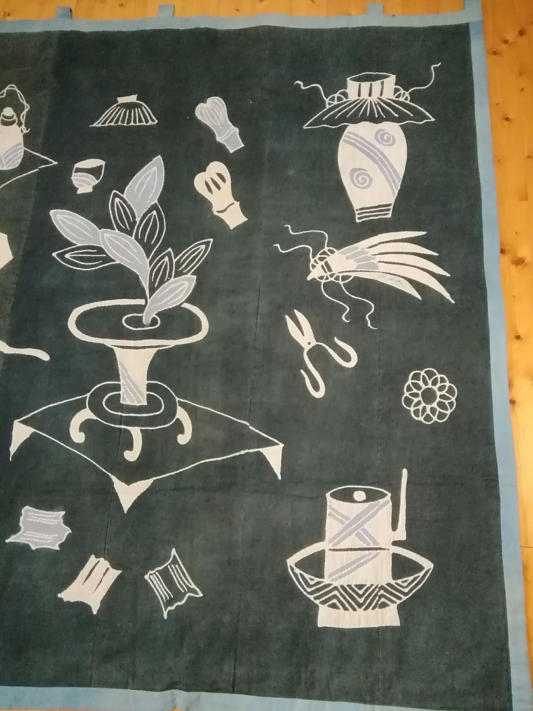 専用です。【ハンドメイド】古布　タペストリー★筒描き