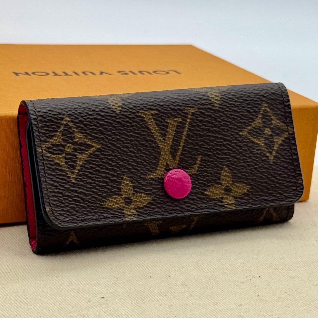 ✨美品 ✨ ヴィトン ミュルティクレ4 フューシャ モノグラム キーケース