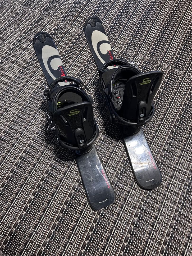 ショートスキー　ファンスキー　サロモン　スノーブレード　ビンディング付き