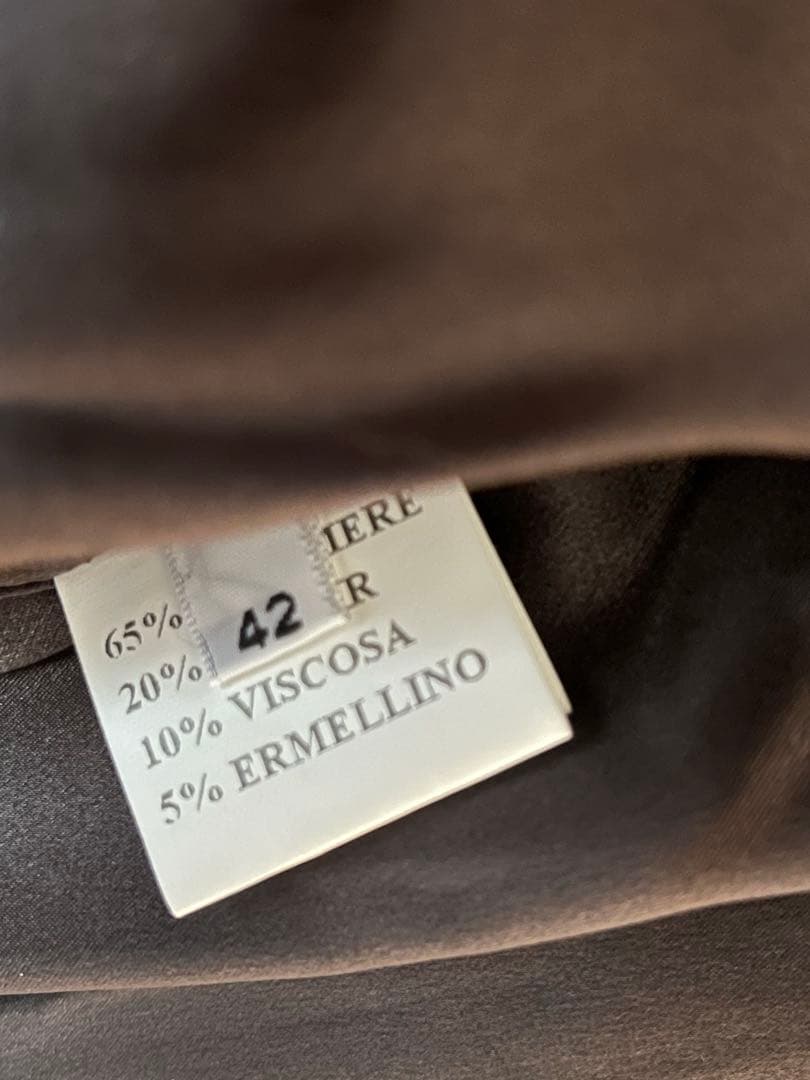 Kiton NAPOLI ロングコート size 42 グレーベージュITALY