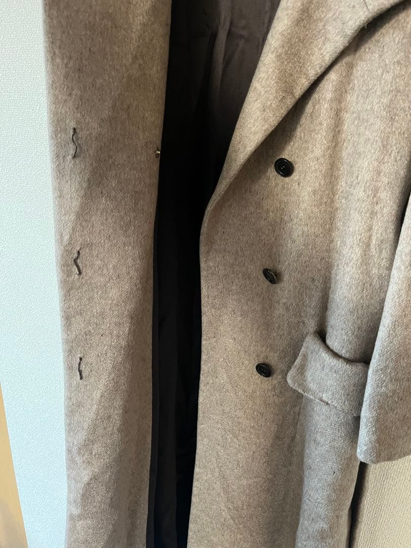 Kiton NAPOLI ロングコート size 42 グレーベージュITALY