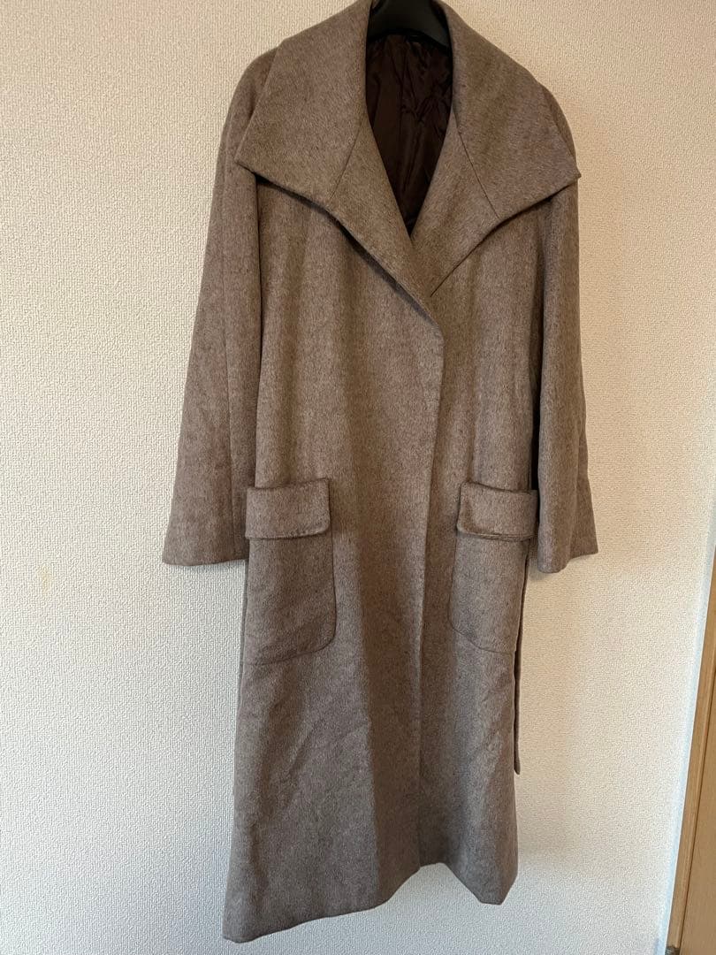 Kiton NAPOLI ロングコート size 42 グレーベージュITALY