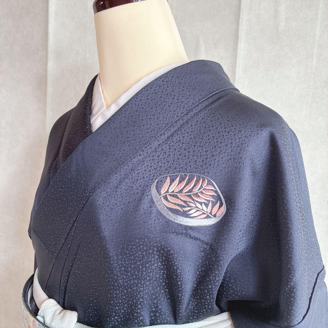 付け下げ　フルセット　着物　トールサイズ　Lサイズ　正絹　訪問着　手刺繍　N3