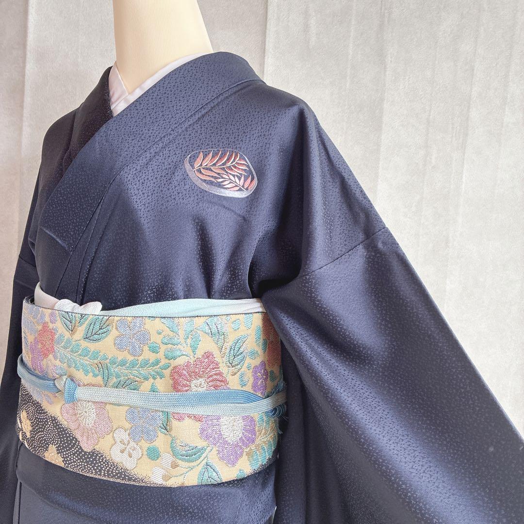 付け下げ　フルセット　着物　トールサイズ　Lサイズ　正絹　訪問着　手刺繍　N3