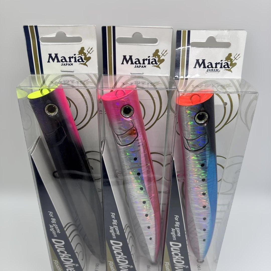 マリアジャパンダックダイブ190F60g 3個セット